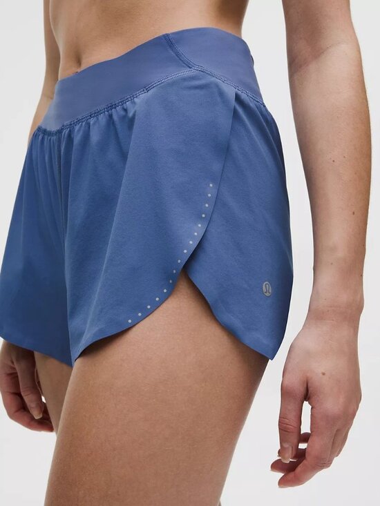 lululemon athletica Pants - Fast and Free High-Rise Classic-Fit Split Short 3" XS Brilliant Blue